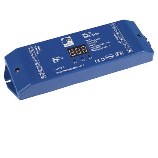 VARDAFLEX RGBW/DMX LED-controller 5 x 1 Kanal 5 Adressen 300 - 600 W 12 - 24 V DC 12 - 24 V DC ja