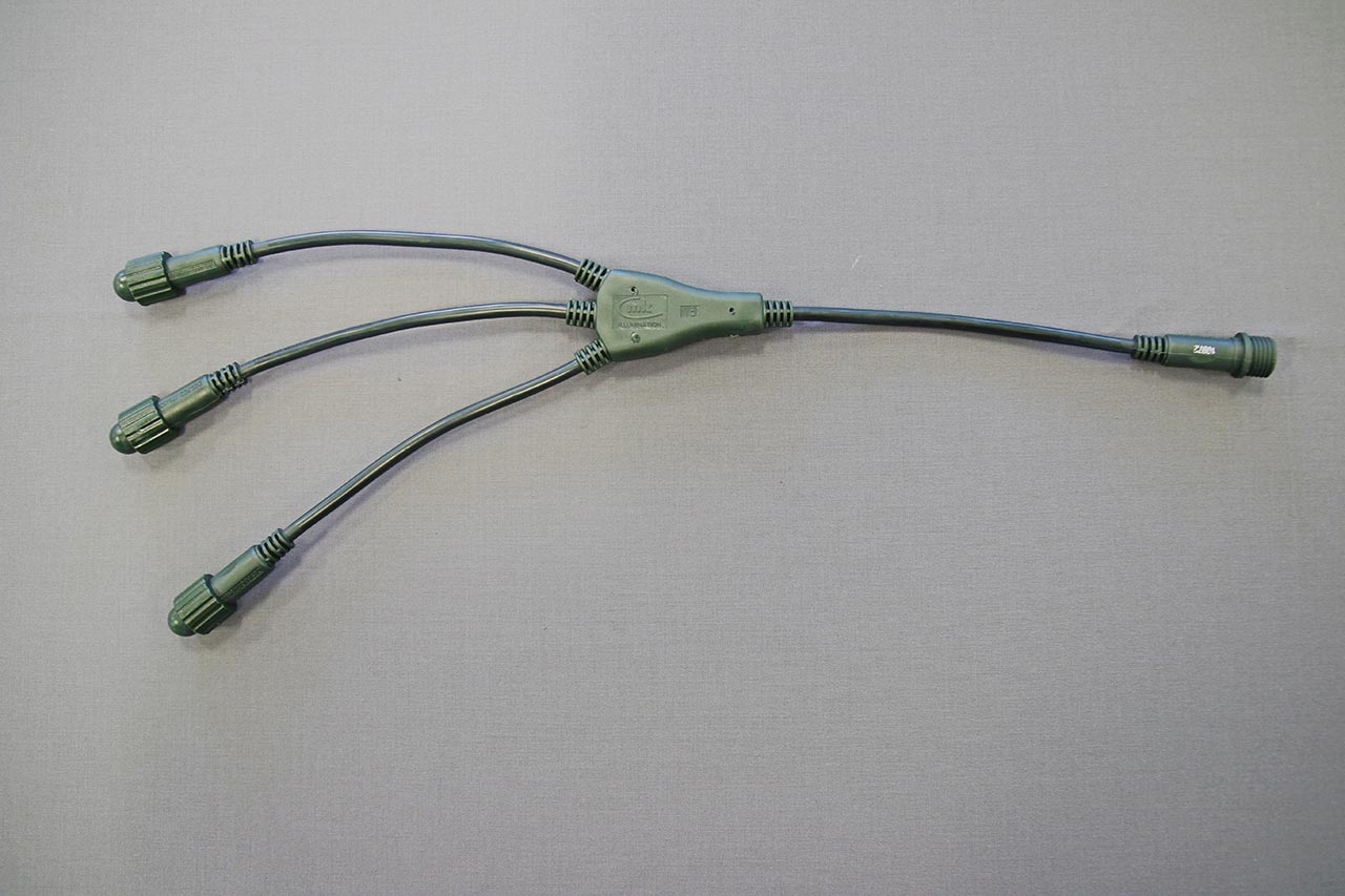 QuickFix verdeler 3, 36V, groene kabel, 3m