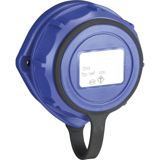 SIROX® drukwaterdichte inbouw-contactdoos "oval" blauw