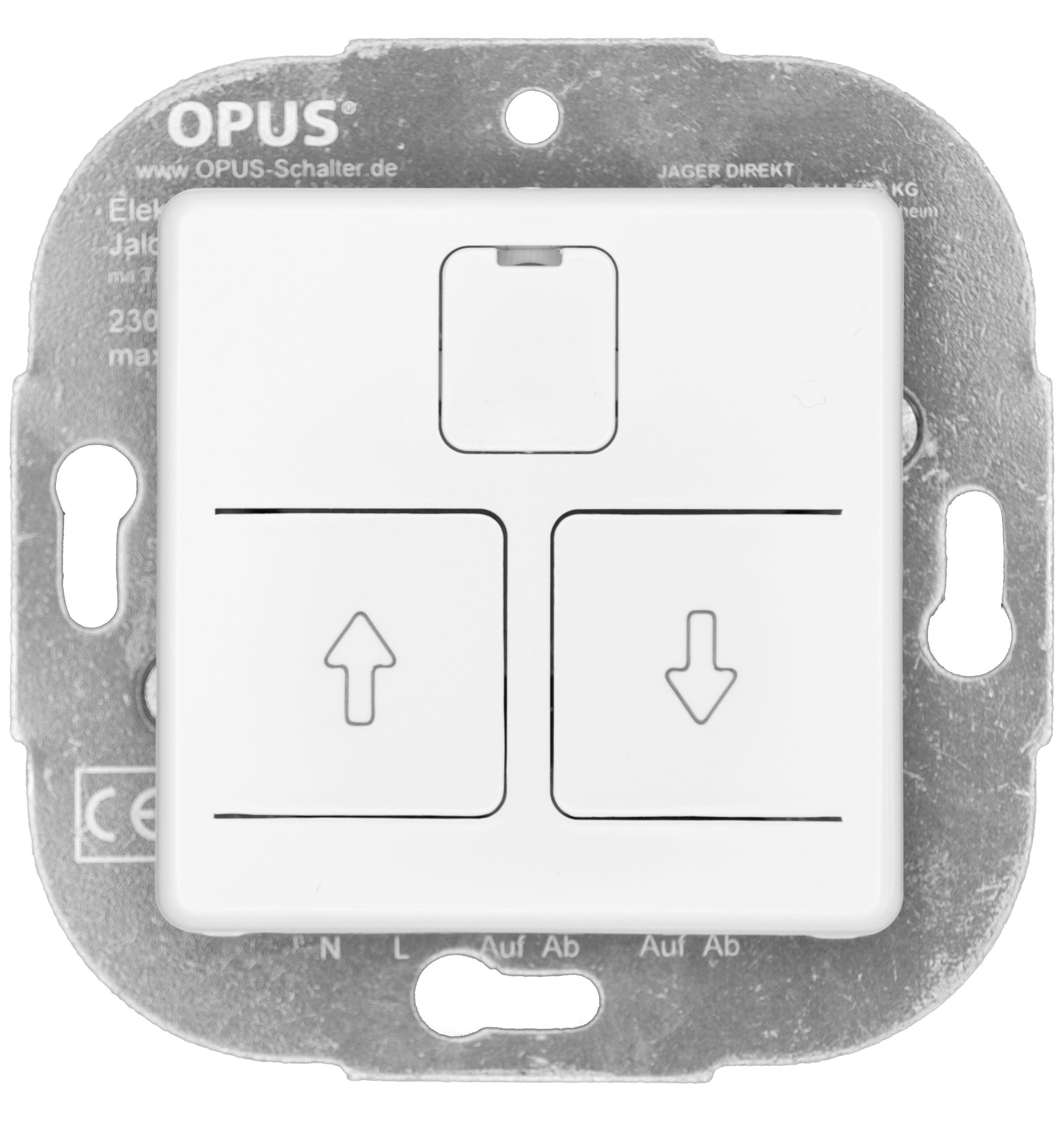 OPUS 55 elektronische rolluik schakelaar polarwit