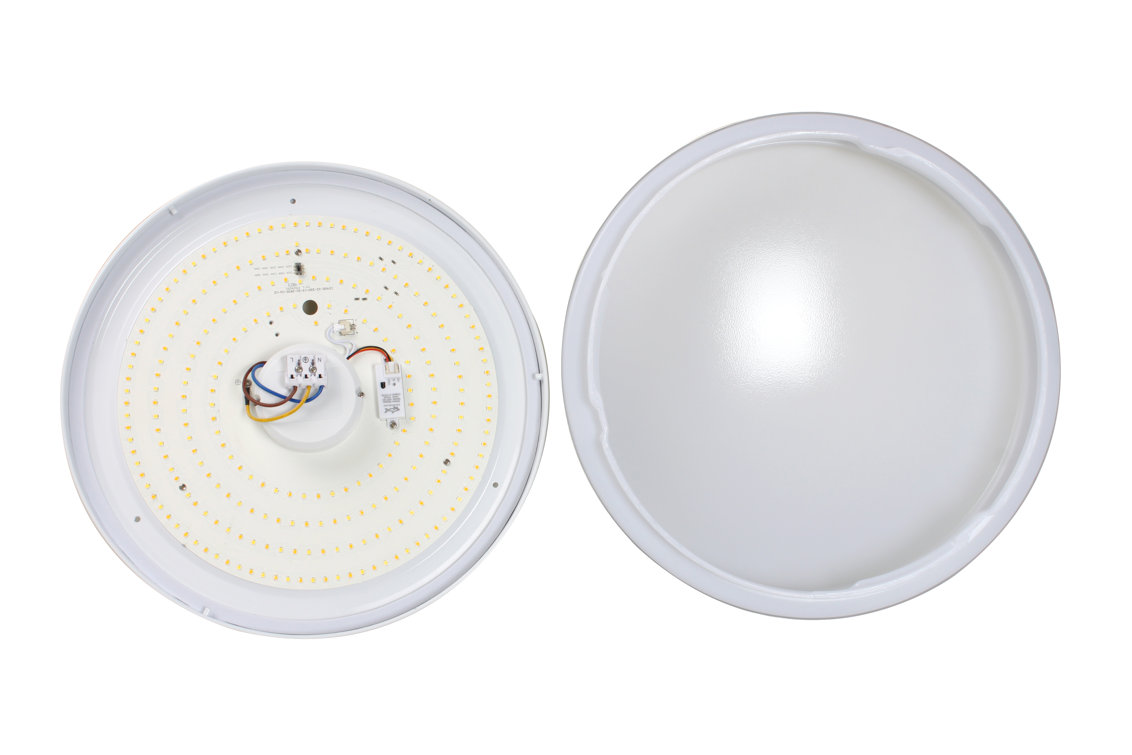 InnoGreen® LED - opbouw plafondlamp CLASSIC - BASELine - Senso 18 W chroom warmwit 830