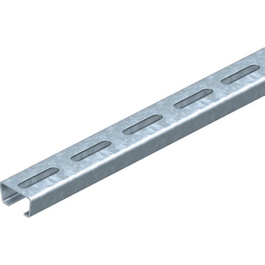 Profielrail geperforeerd, sleufbreedte 16,5mm 2000x35x18, St, FT