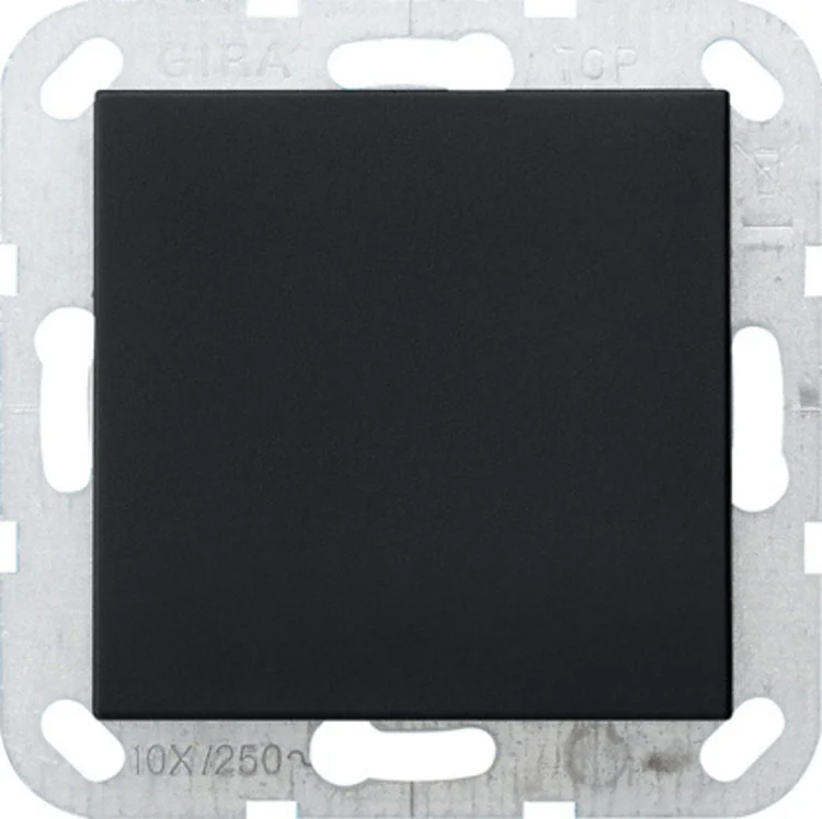 GIRA blinddeksel incl. draagframe Systeem 55 zwart mat (0268005)