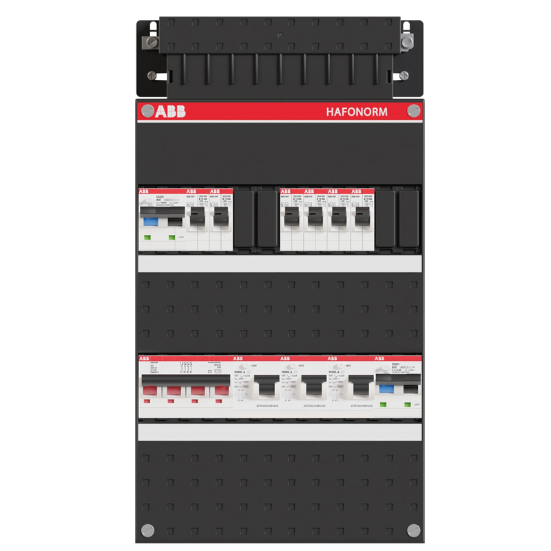 ABB groepenkast Hafonorm 3-fase, 1 HS 40A 4P 3 ALS 63A 2P 30 mA