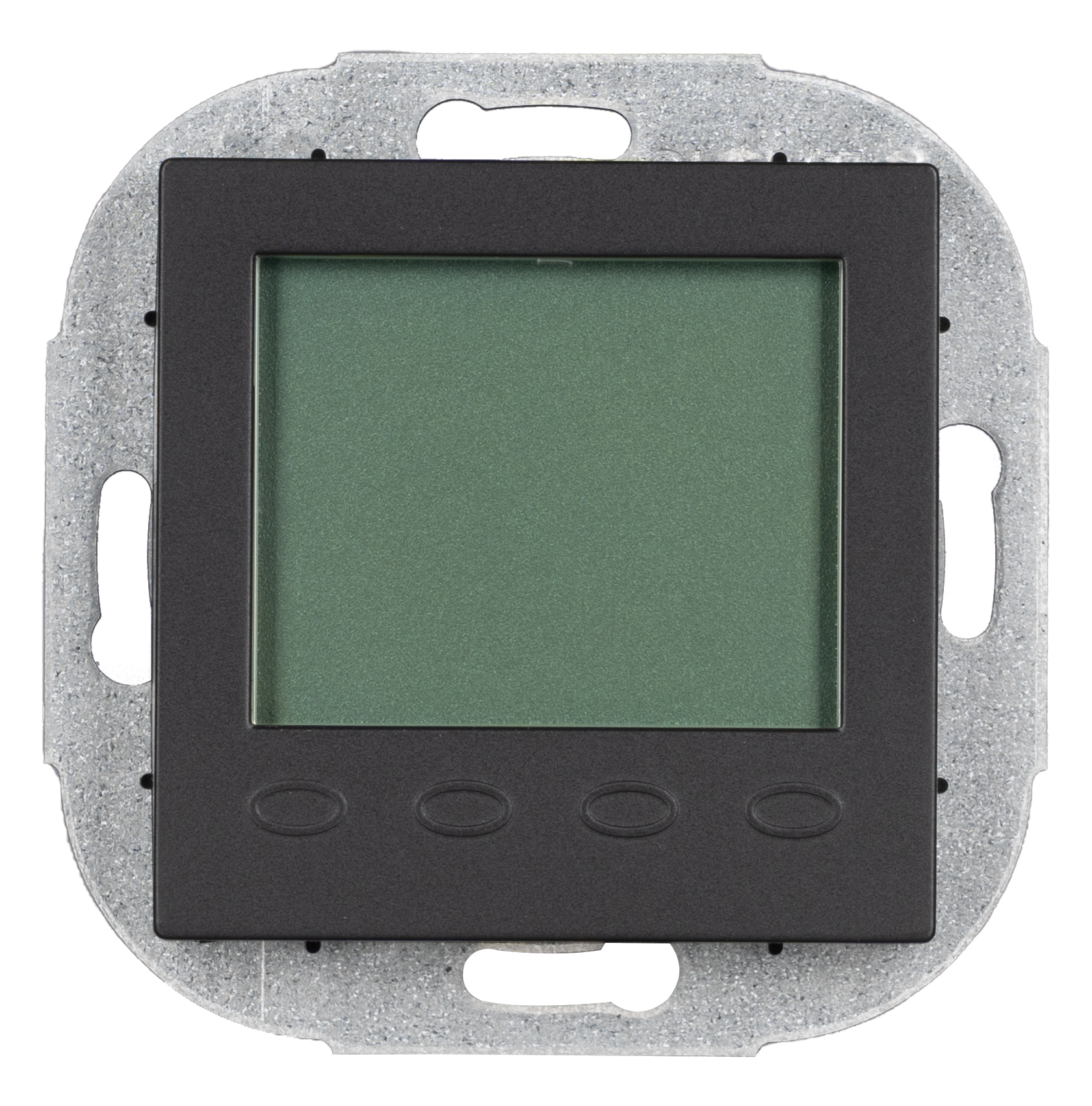 OPUS® 55 elektronische kamertemperatuurregelaar, tijdbestuurd antraciet - zijdeglans