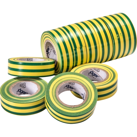 Certoplast PVC-isolatietape groen-geel 10 m