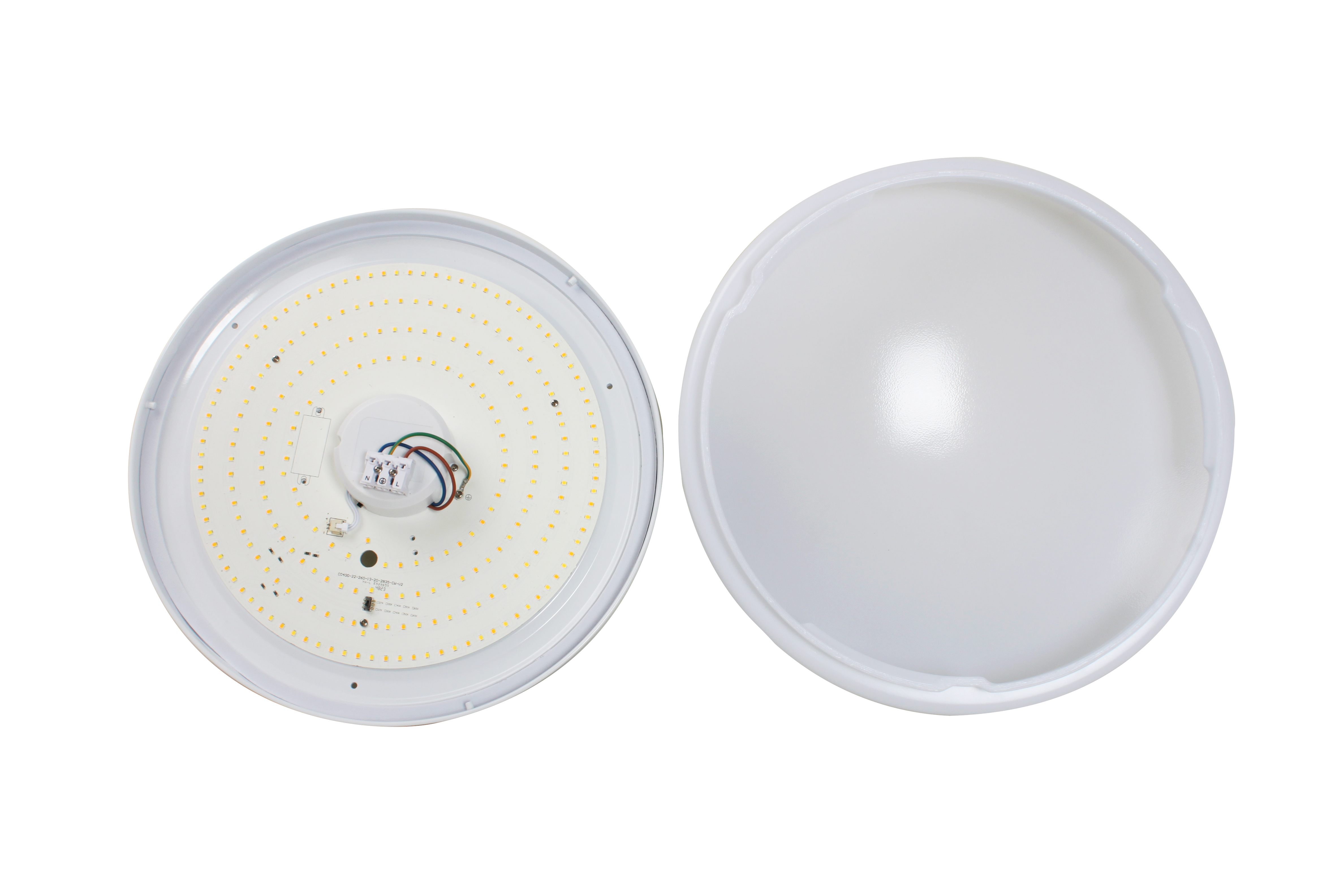 InnoGreen® LED - opbouw plafondlamp CLASSIC - BASELine - Senso 18 W chroom warmwit 830