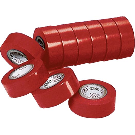 Certoplast PVC-isolatietape rood 10 m